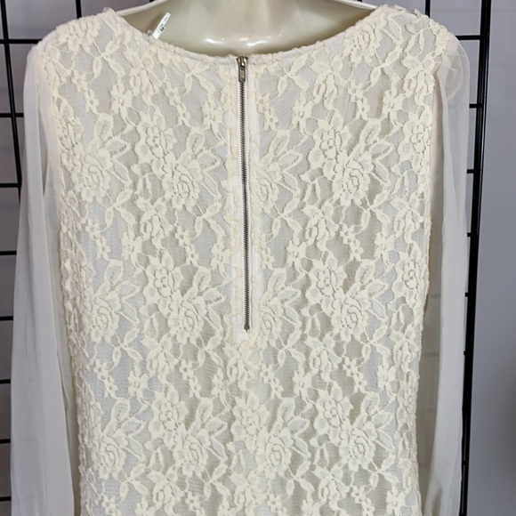 * Blu Pepper * Ivory Lace Anthropologie Dress - Picture 4 of 6